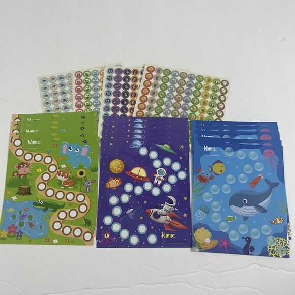 Behavior Reward Charts - 15 Charts, 400 Stickers - Motivate Responsibili… - Picture 1 of 6